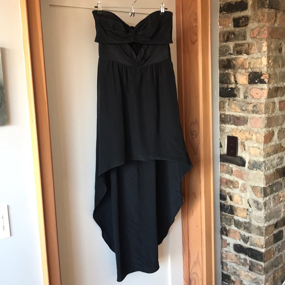 Jay Godfrey Keyhole cutout high low cocktail dress